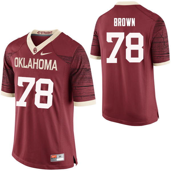 Oklahoma Sooners #78 Orlando Brown College Football Jerseys Limited-Crimson